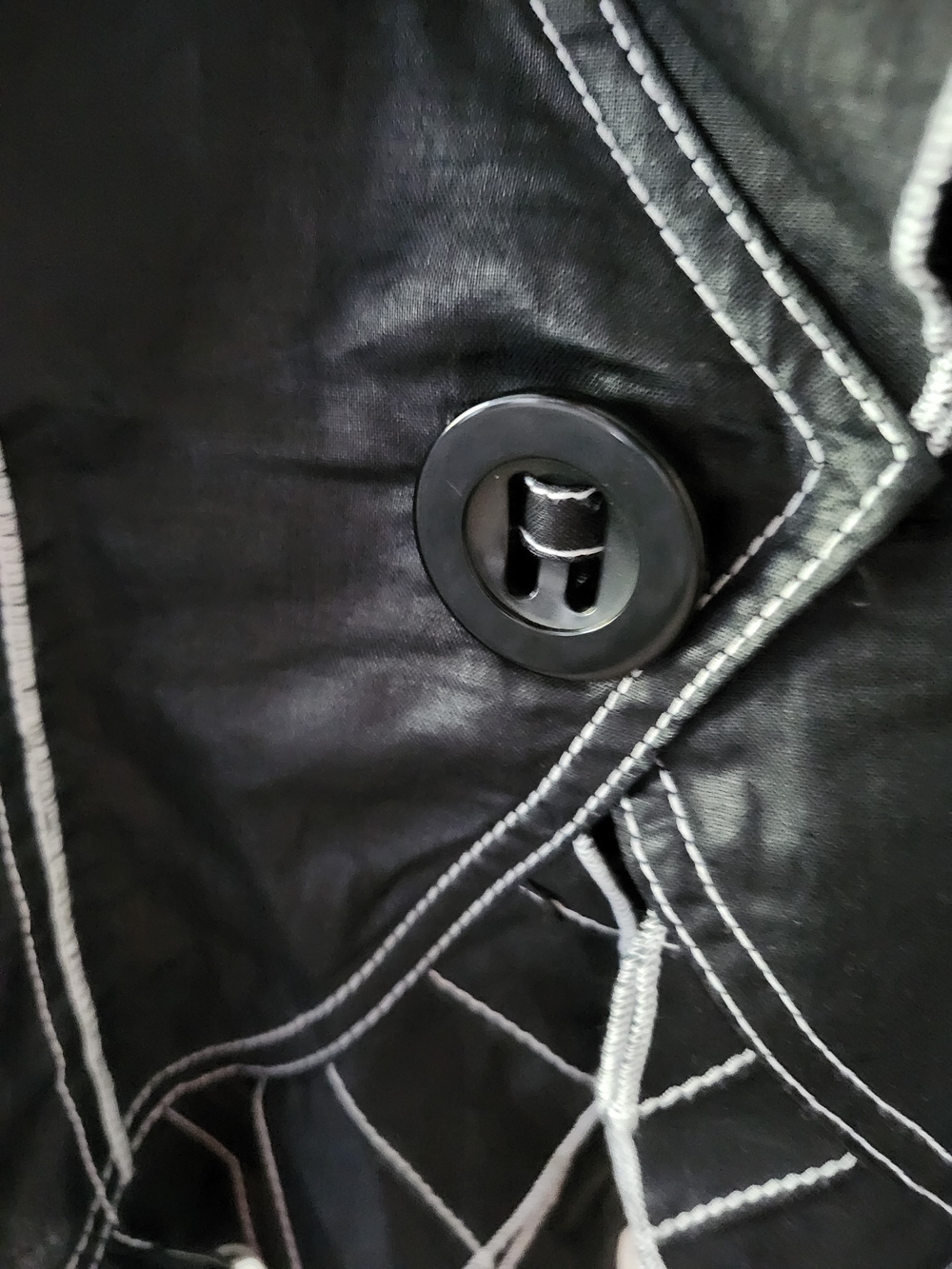 Jm Collection Black Ruffle-Trim Jacket - Picture 4 of 6